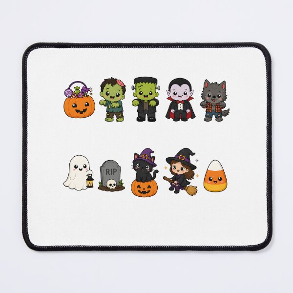 Item preview, Kawaii Halloween Sticker Pack | Cute Spooky Characters Witch Cat Ghost Vampire Pumpkin Collection designed and sold by boutkhilnl.