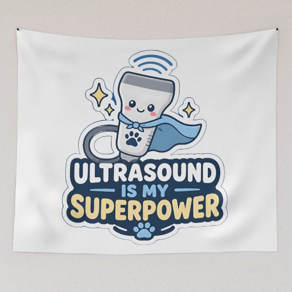 Item preview, Ultrasound Is My Superpower – Funny Veterinary Sonographer Design designed and sold by Bettybee00.