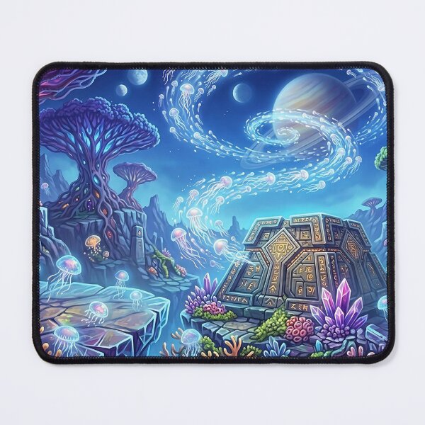 Item preview, Fantasy cosmic underwater world designed and sold by Agnisherl.