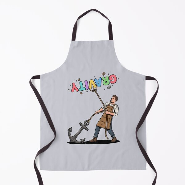 Item preview, Anchoring Gravity Funny Physics Literal Humor Art designed and sold by Rare By Hero.