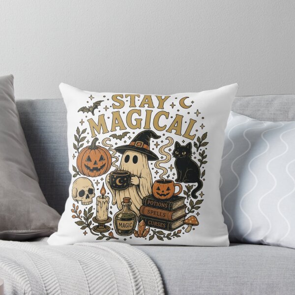 Artikelvorschau, Retro-Halloween-Geisterkürbis, Bleib magisch entworfen und verkauft von m-smith-bear.
