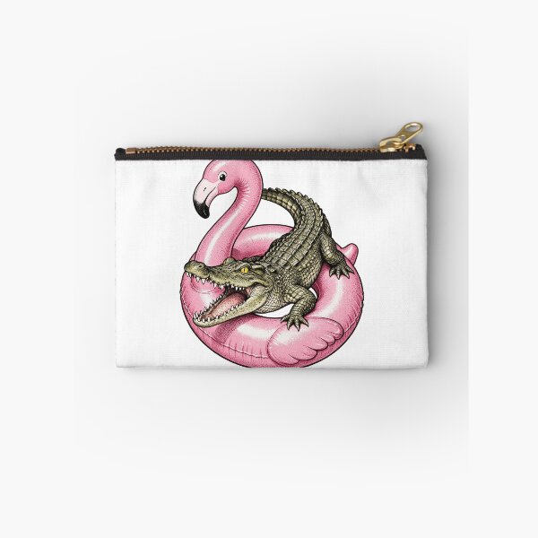 Item preview, Alligator Bursting Flamingo Pool Float Art designed and sold by The Mellonaire.