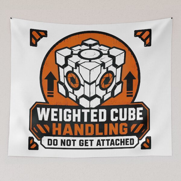 Item preview, Weighted Cube Handling Label designed and sold by agearb.