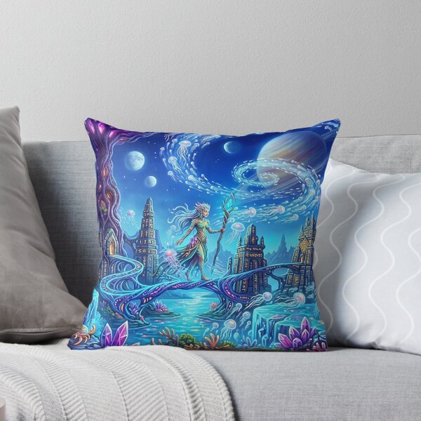 Item preview, Fantasy cosmic underwater world designed and sold by Agnisherl.