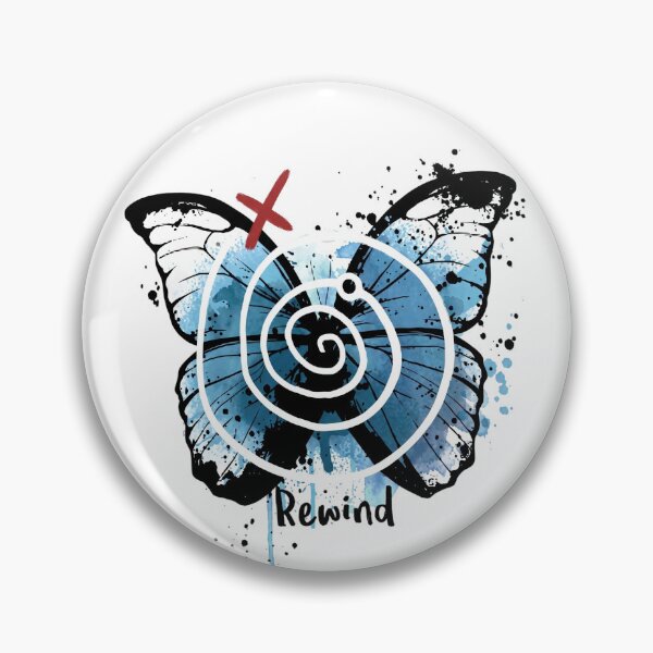 Item preview, Abstract Blue Butterfly & White Spiral Grunge Design designed and sold by Shopeon Designs.