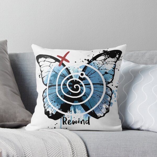 Item preview, Abstract Blue Butterfly & White Spiral Grunge Design designed and sold by Shopeon Designs.