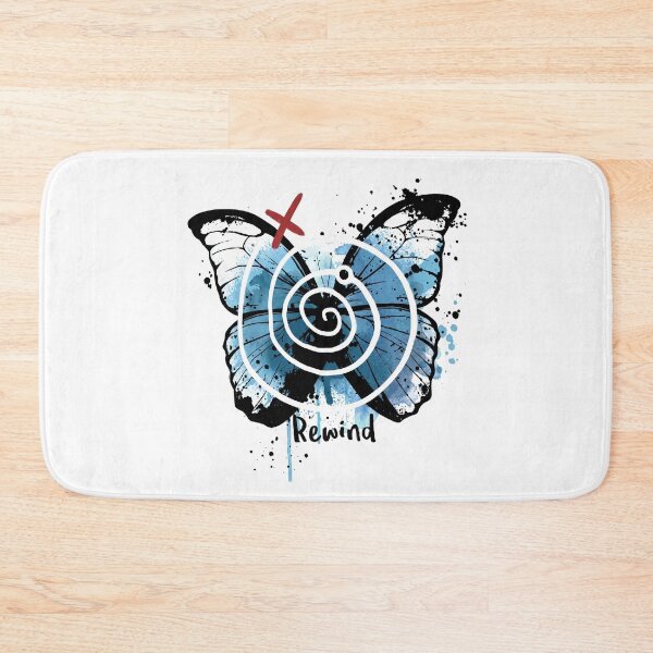 Item preview, Abstract Blue Butterfly & White Spiral Grunge Design designed and sold by Shopeon Designs.