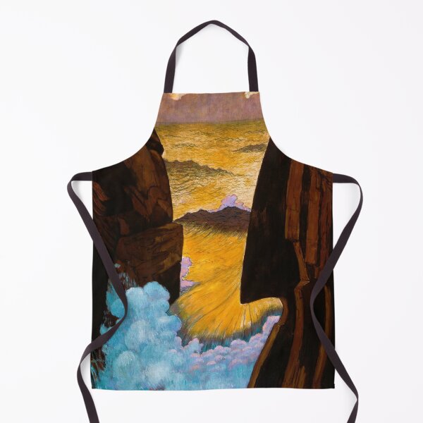 Item preview, Vorhor, The Green Wave coastal sunrise landscape painting print by Georges Lacombe designed and sold by Jéanpaul Ferro.