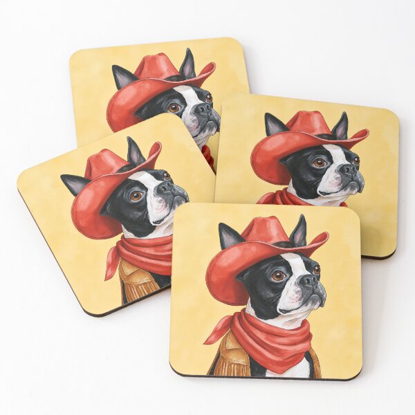 Item preview, Boston Terrier Cowboy designed and sold by prettykaler.
