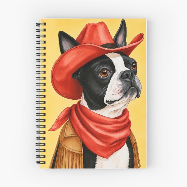 Item preview, Boston Terrier Cowboy designed and sold by prettykaler.