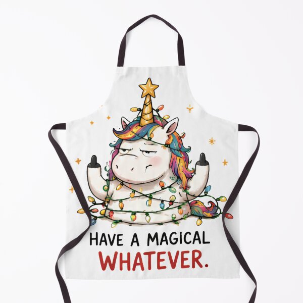 Item preview, Sarcastic Christmas Unicorn Showing Middle Fingers Funny Holidays designed and sold by Sitred123.