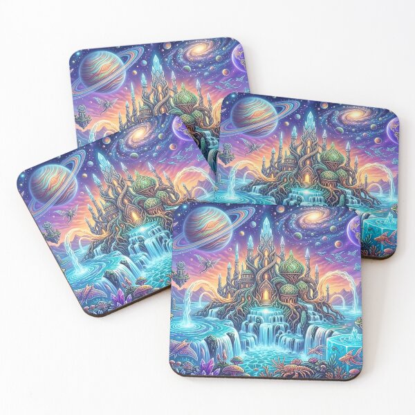 Item preview, Fantasy cosmic underwater world designed and sold by Agnisherl.