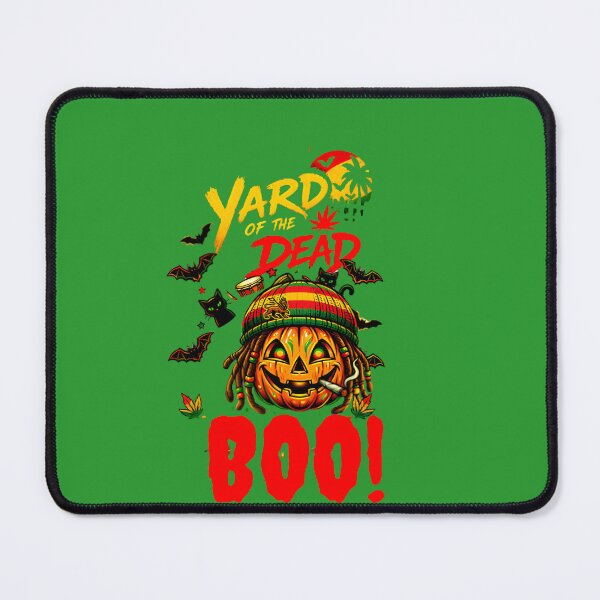 Item preview, Yard Of The Dead Rastafarian Pumpkin Halloween BOO designed and sold by digitalbob60.
