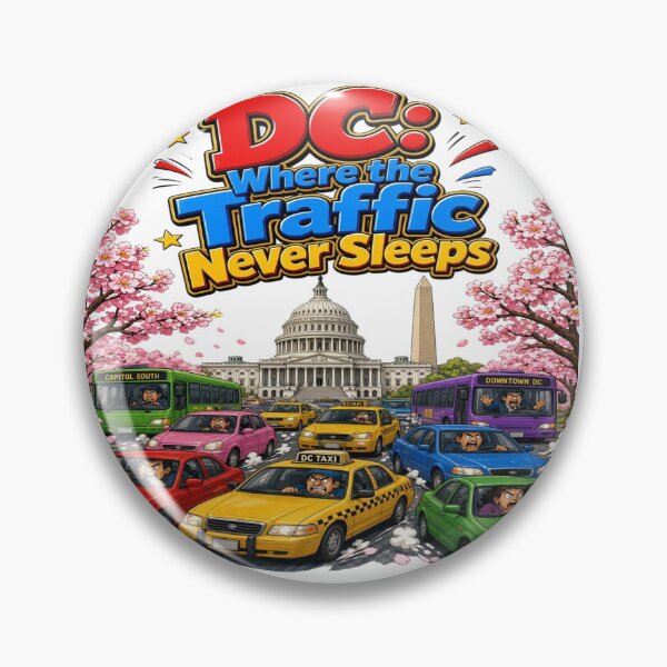 Item preview, Washington DC Traffic Humor Funny Political Street Art designed and sold by Sushikidsntod.