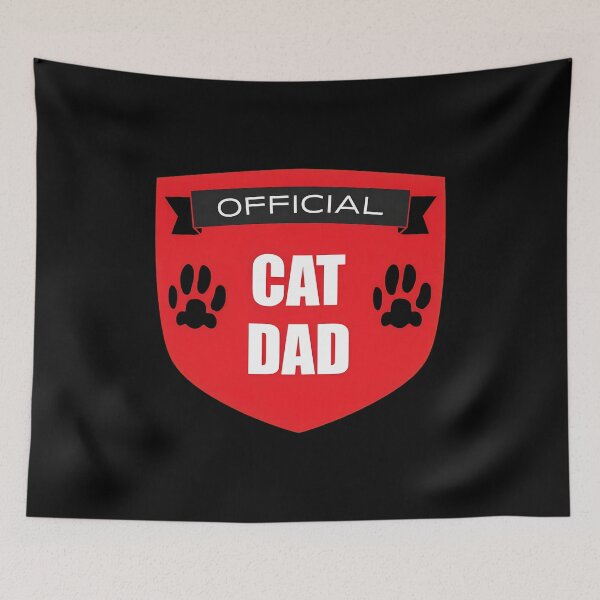 Item preview, Official Cat Dad Emblem Paw Print designed and sold by OlyvieArt.