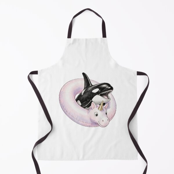 Item preview, Orca Bursting Unicorn Pool Float Art designed and sold by The Mellonaire.