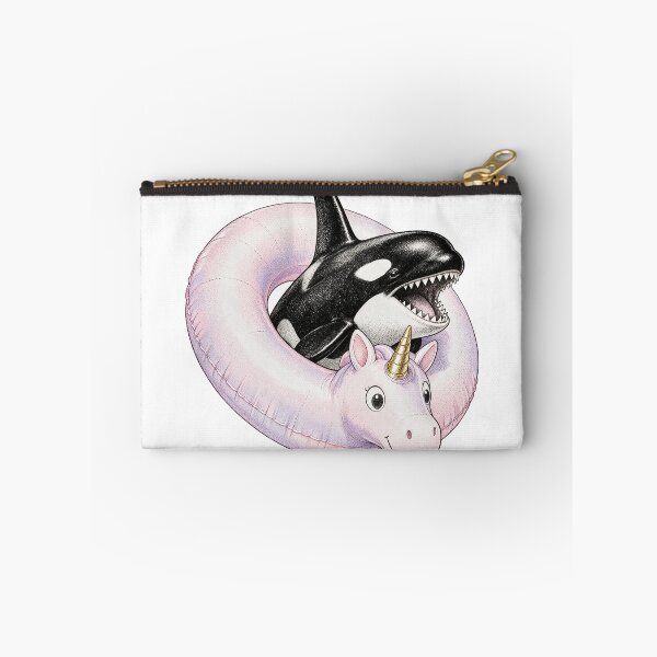 Item preview, Orca Bursting Unicorn Pool Float Art designed and sold by The Mellonaire.