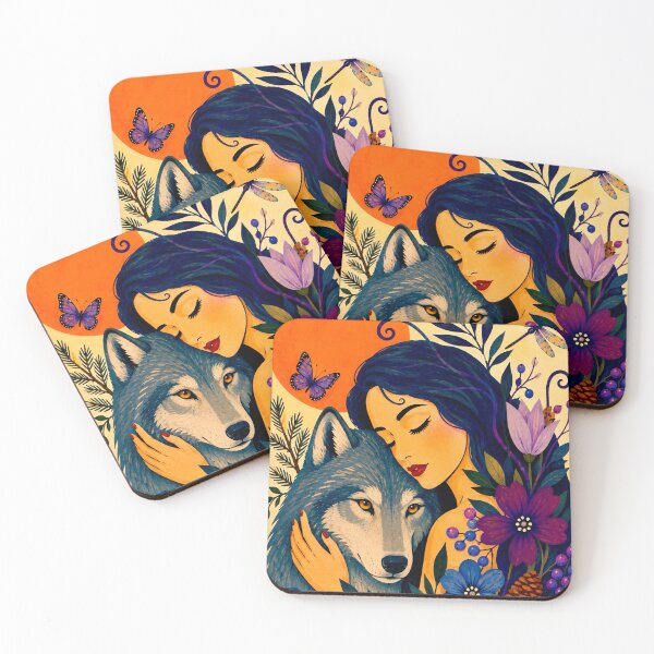 Item preview, Woman and Wolf designed and sold by NeuroArtGallery.