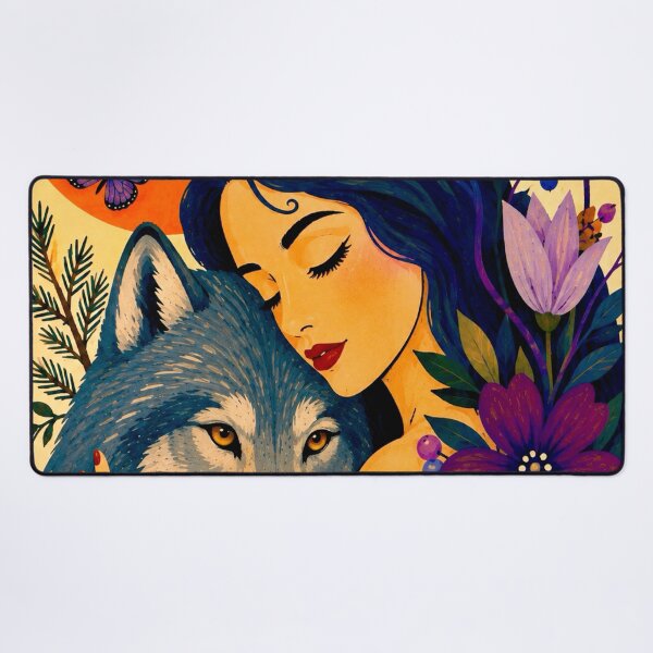 Item preview, Woman and Wolf designed and sold by NeuroArtGallery.