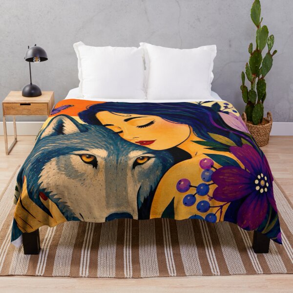 Item preview, Woman and Wolf designed and sold by NeuroArtGallery.