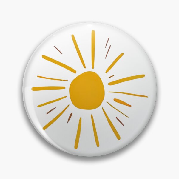 Item preview, Boho Hand Drawn Sun Minimalist Yellow Sunburst designed and sold by Vision Crafted.