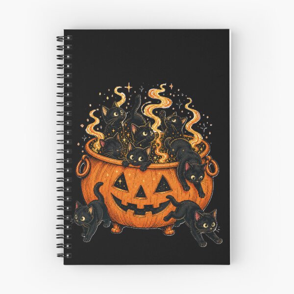 Item preview, Cauldron full of black cats designed and sold by DeVeauDesign.