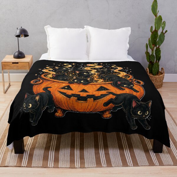 Item preview, Cauldron full of black cats designed and sold by DeVeauDesign.