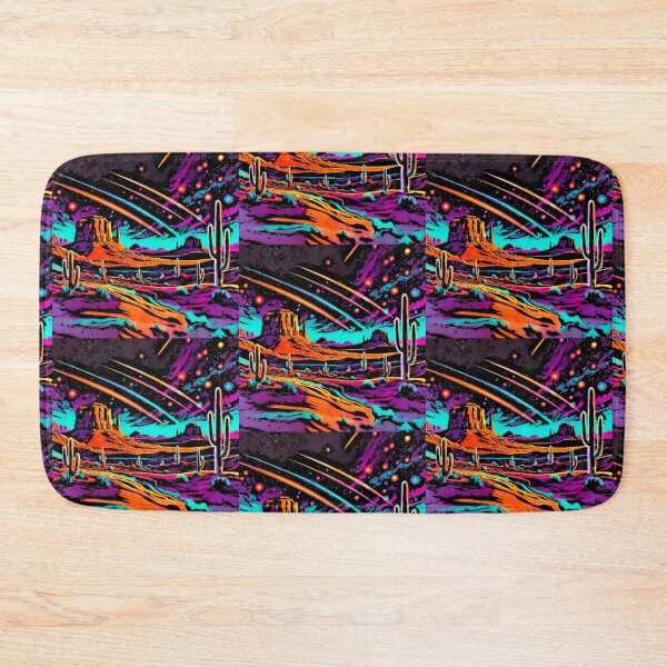 Item preview, Cosmic Neon Desert Synthwave Saguaro Cactus Landscape designed and sold by Nexus Space.