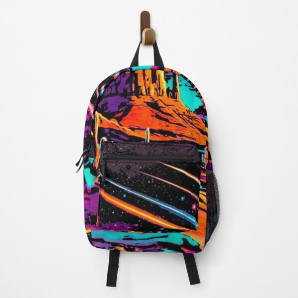 Item preview, Cosmic Neon Desert Synthwave Saguaro Cactus Landscape designed and sold by Nexus Space.