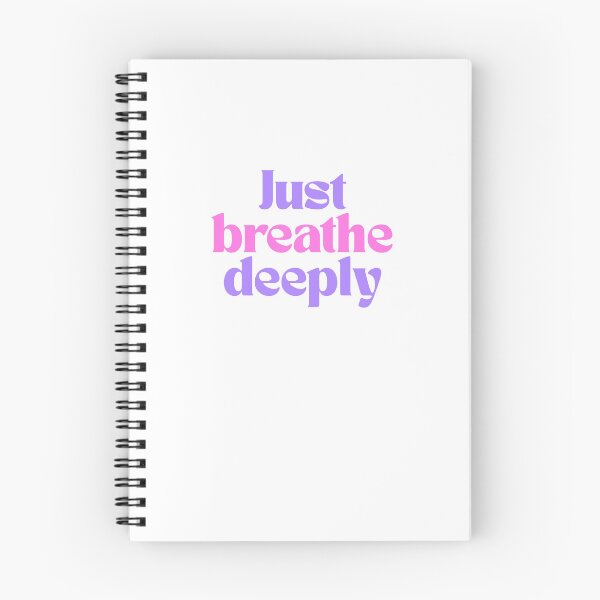 Item preview, Just Breathe Deeply Positive Reminder Quote designed and sold by jianina-alondra.