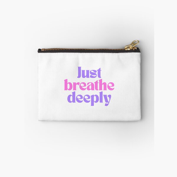 Item preview, Just Breathe Deeply Positive Reminder Quote designed and sold by jianina-alondra.