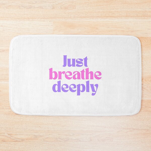 Item preview, Just Breathe Deeply Positive Reminder Quote designed and sold by jianina-alondra.