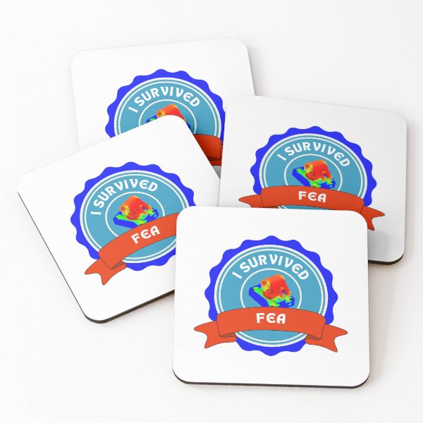 Item preview, I Survived FEA Engineering Student Badge designed and sold by ThePungineer.
