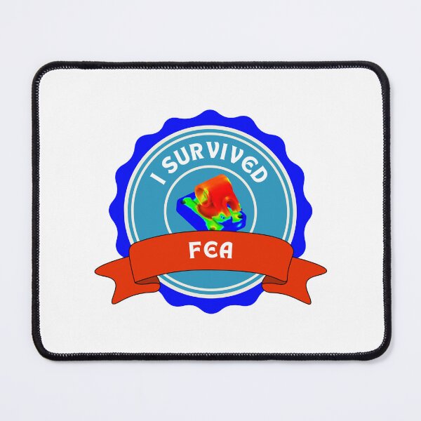 Item preview, I Survived FEA Engineering Student Badge designed and sold by ThePungineer.