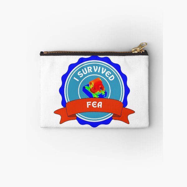 Item preview, I Survived FEA Engineering Student Badge designed and sold by ThePungineer.