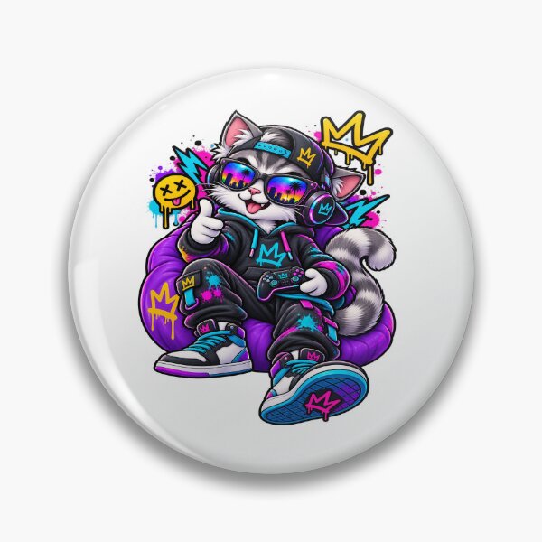 Item preview, Gamer Cat Graffiti Streetwear Character designed and sold by JMDG Studio.