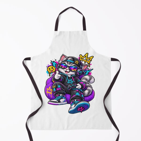 Item preview, Gamer Cat Graffiti Streetwear Character designed and sold by JMDG Studio.