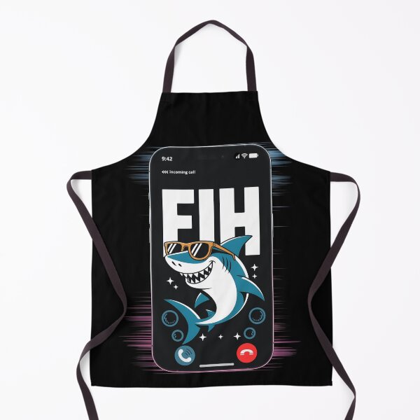 Item preview, FIH Meme Funny Shark Incoming Call Fishing Humor Gift designed and sold by SkymarArt.