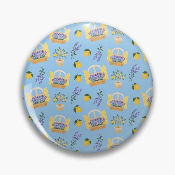 Item preview, Lemon Tree Window Lavender Pattern designed and sold by Kritiveemporio.