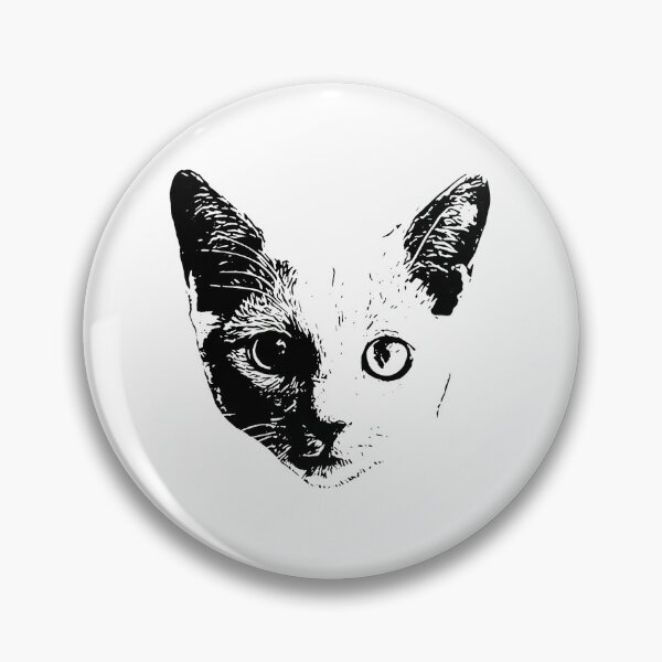 Item preview, Artistic Cat Face Sketch Illustration designed and sold by OlyvieArt.