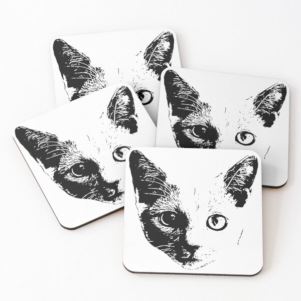 Item preview, Artistic Cat Face Sketch Illustration designed and sold by OlyvieArt.