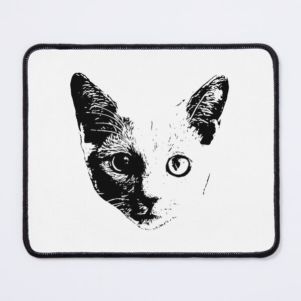 Item preview, Artistic Cat Face Sketch Illustration designed and sold by OlyvieArt.