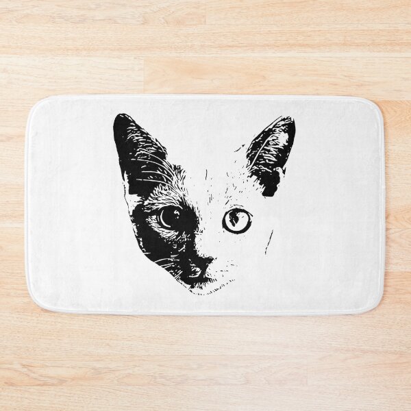 Item preview, Artistic Cat Face Sketch Illustration designed and sold by OlyvieArt.