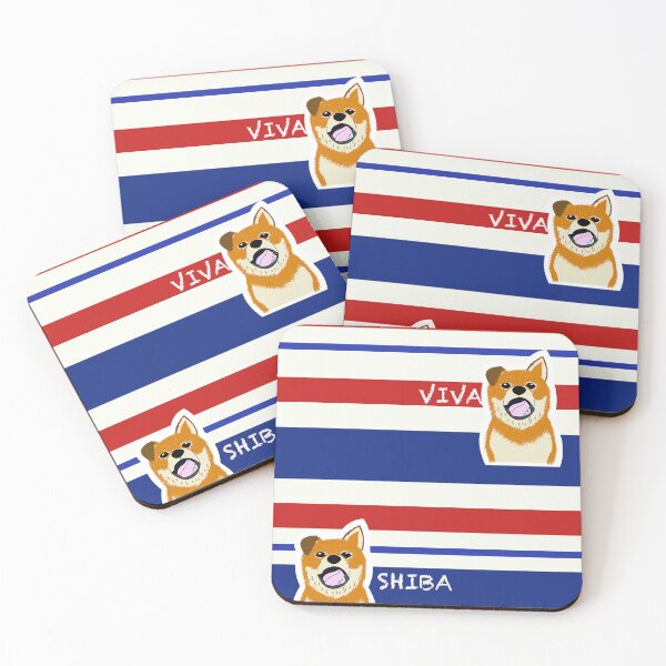Item preview, Multi stripe with Shiba Inu "TRICOLORE" designed and sold by ShibaCruise-On.