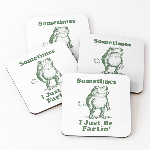 Item preview, Sometimes I Just Be Fartin' - Funny Vintage Frog Meme designed and sold by Shopeon Designs.