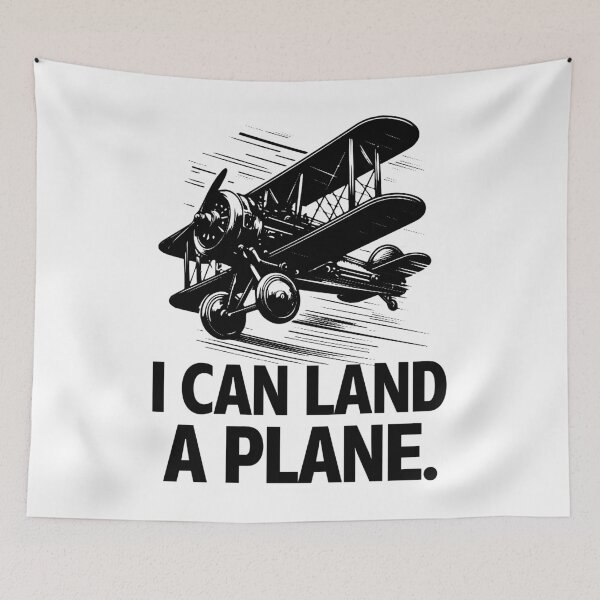 Item preview, I Can Land a Plane – Funny Pilot Aviation Humor Design designed and sold by artworkathome.