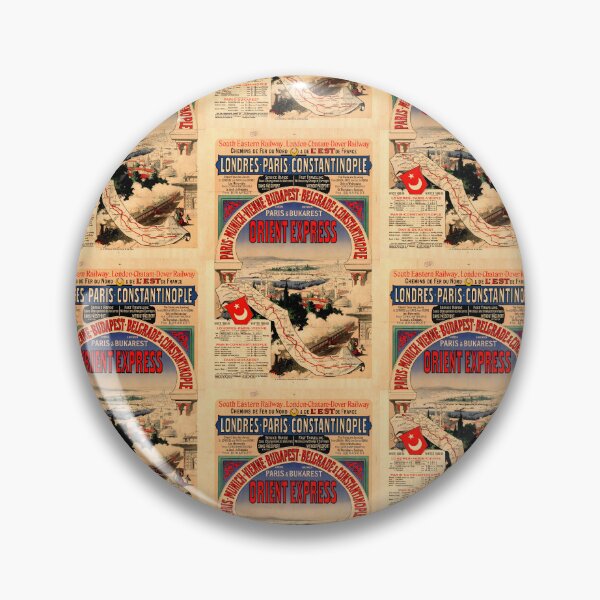 Item preview, Vintage Orient Express Poster | 1888 Winter Service Art | Luxury Train Travel | Paris to Constantinople | Historic Rail Journey designed and sold by artofuniverse.