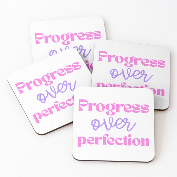 Item preview, Progress Over Perfection Motivational Quote designed and sold by jianina-alondra.