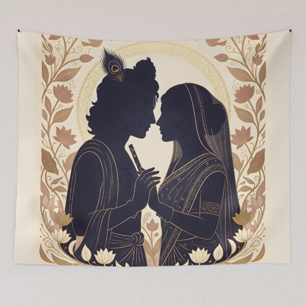 Item preview, Radha Krishna Divine Love Art designed and sold by hutofdesigns.