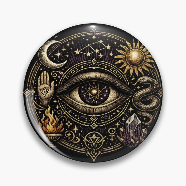 Item preview, Mystical Occult Eye – Esoteric Sigil of Magic designed and sold by TroviTutto.